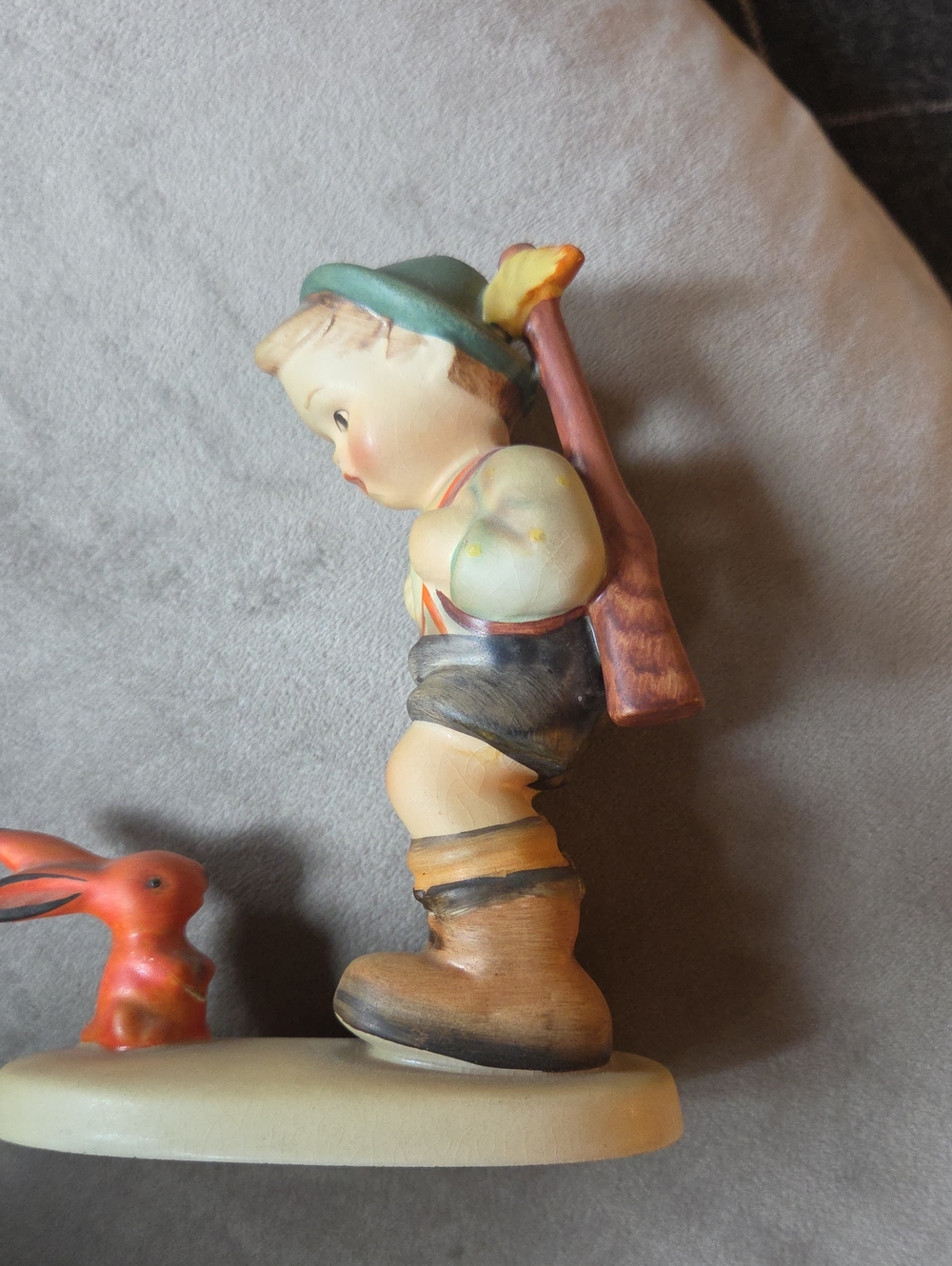 HUMMEL Boy Figurine in Green and Brown